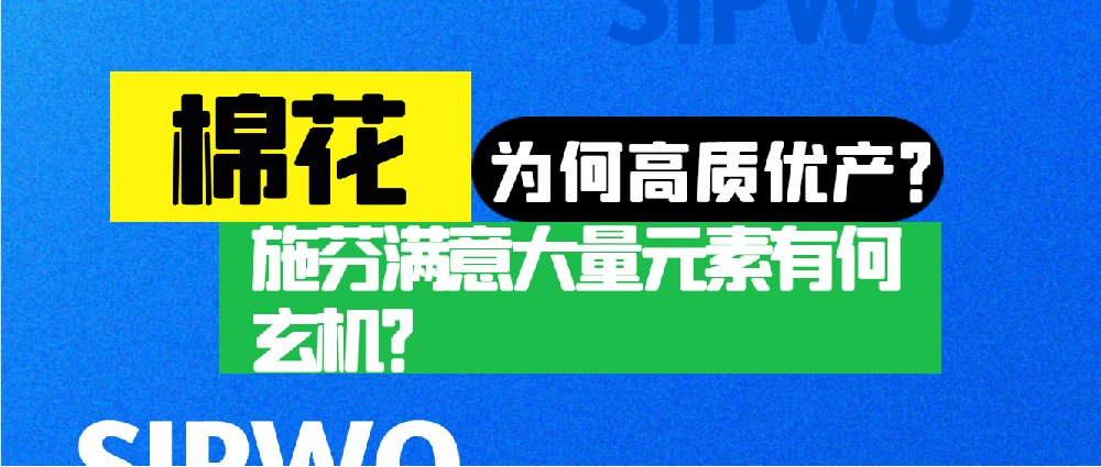 棉花(huā)憑啥高(gāo)産優質？施芬滿意大(dà)量元素有(yǒu)何玄機(jī)？